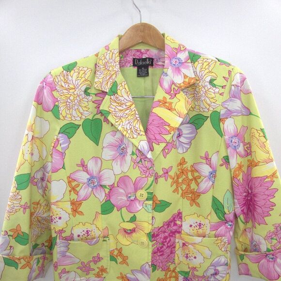 Rafaella Vintage Floral Blazer Size 10 - Picture 6 of 8
